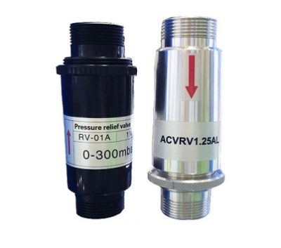 Aluminum pressure relief valve