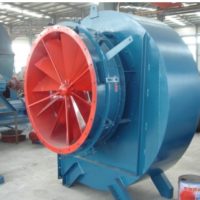 Second air fan in boiler